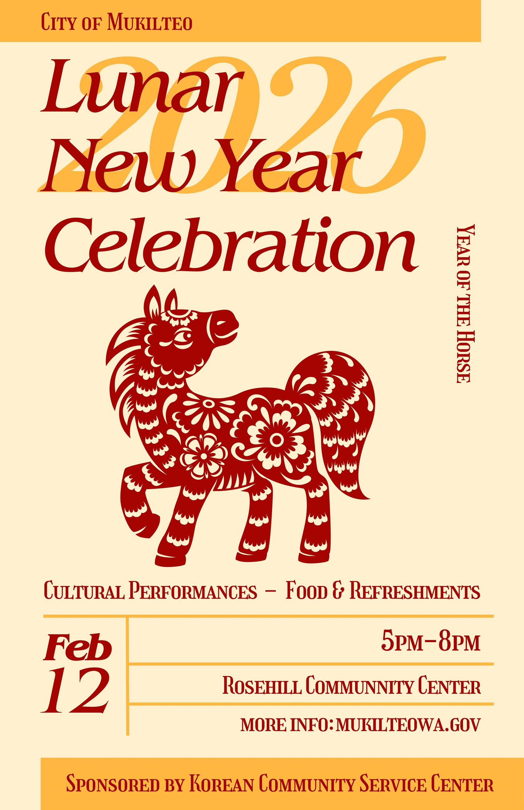 Lunar New Year Event Flyer