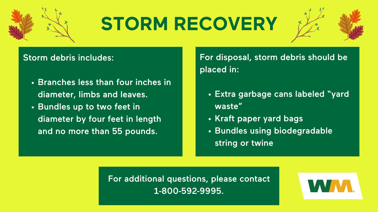 Storm Recovery Graphic