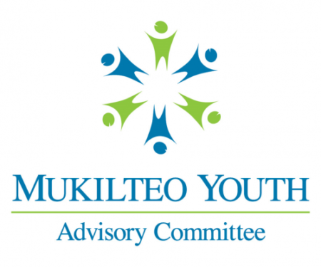 Mukilteo Youth Advisory Committee logo in blue and green