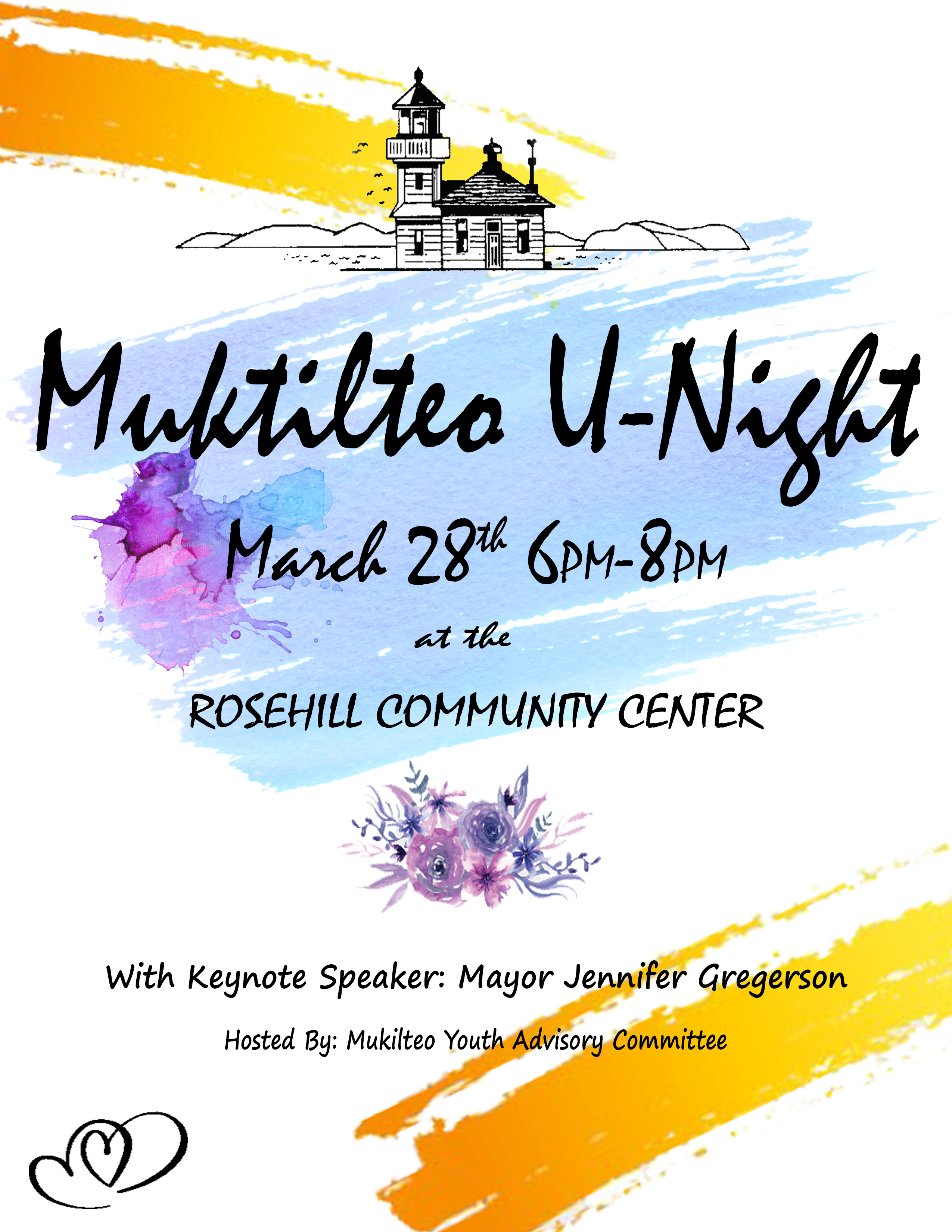 Mukilteo U-Night information at Rosehill Community Center
