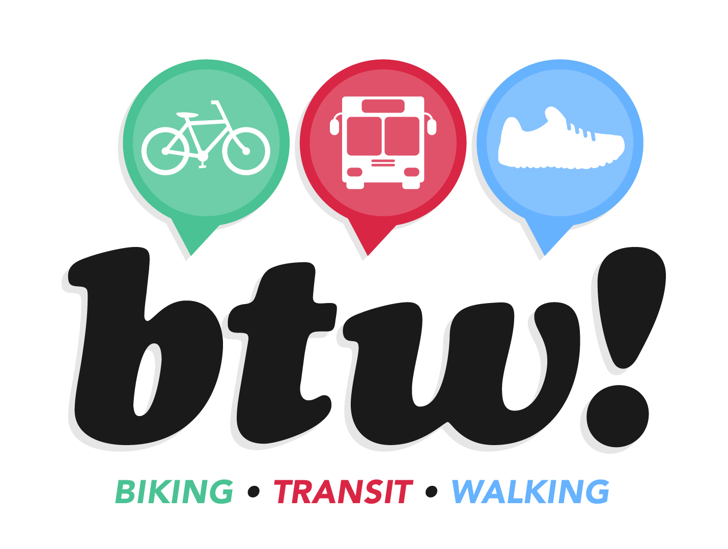 Bike, Transit, Walking, Logo