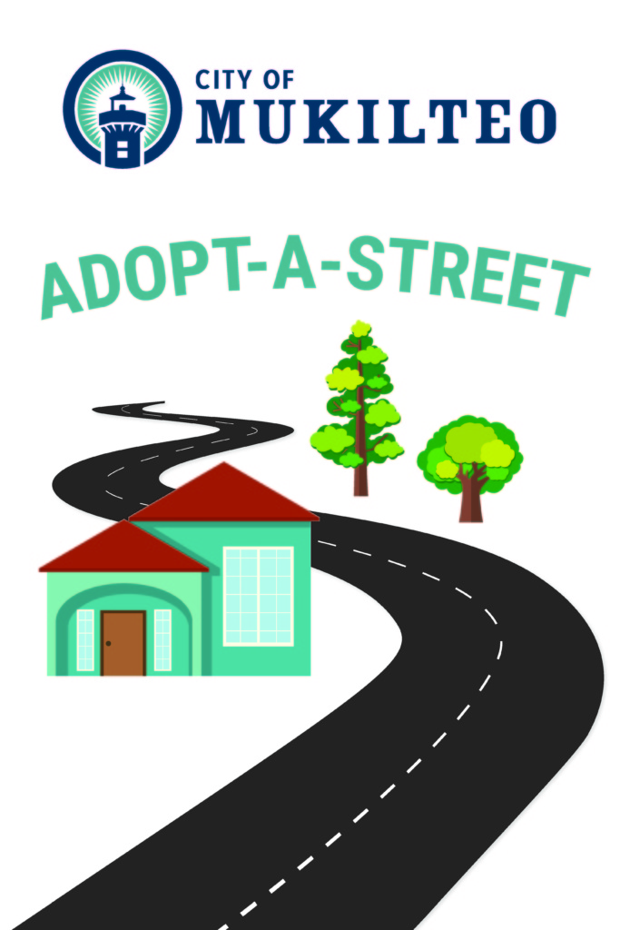 Mukilteo adopt a street logo