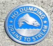 No Dumping Drains to Stream